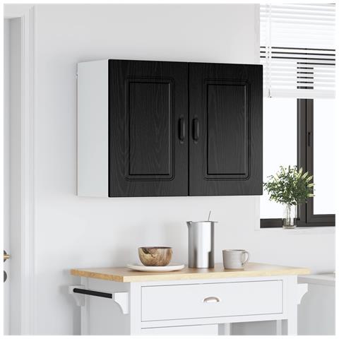 Mobile da cucina con porta Kalmar Rovere Nero 80 x 31 x 60 cm - Foto 2