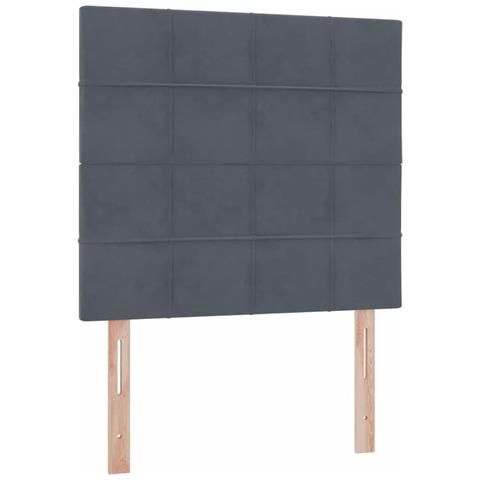 Letto con contenitore e materasso Grigio scuro 90 x 190 cm - Foto 9