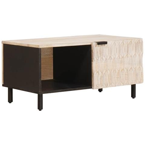 Tavolino da salotto Bianco 80 x 50 x 40 cm - Foto 1