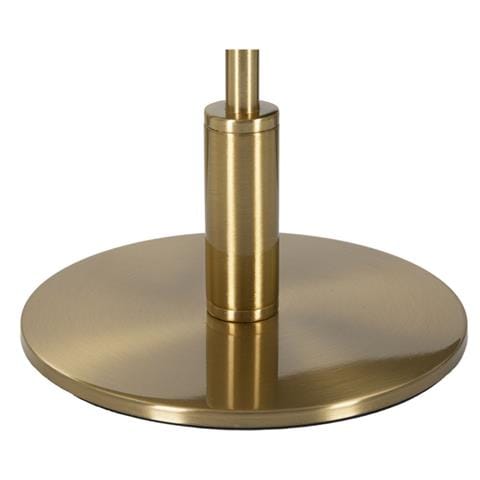 Lampada Da Tavolo Ball Feather Con Sfera Di Piume Bianche E Stelo Oro - Foto 2
