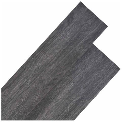 Tavole per Pavimenti 18 pcs Nero e Bianco 5,26 m² PVC - Foto 1