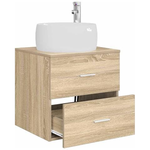 Mobile Lavabo da Parete Rovere Sonoma 49,5 x 44,5 x 66 cm - Foto 2