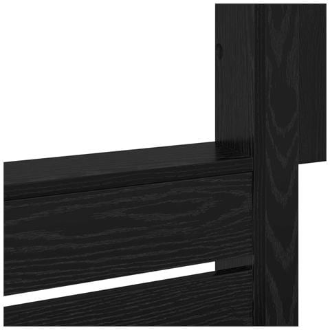 Letto a Castello per Bambini Rovere Nero 80 x 200 cm - Foto 9