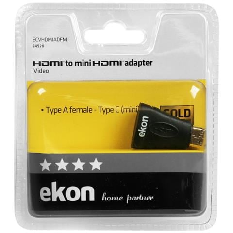 ECVHDMIADFM adattatore per inversione del genere dei cavi Mini-HDMI HDMI Nero - Foto 2