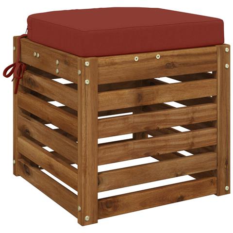 Cuscino per sedile a 1 pezzo SOEST 100% Poliestere Rosso - Foto 2