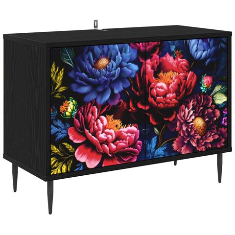 Mobile TV KIEL 69 x 33 x 50,5 cm Rovere Nero - Foto 1