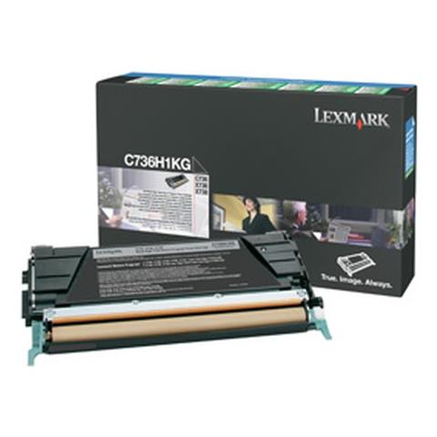 Toner Nero Return Program Alta Resa Per C734, C736, X734, X736, X738 (12K) C736H1Kg - Foto 5