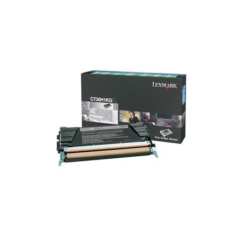 Toner Nero Return Program Alta Resa Per C734, C736, X734, X736, X738 (12K) C736H1Kg - Foto 1
