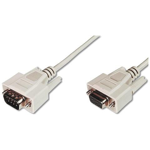 Cavo Prolunga Seriale Rs232 9 Poli Maschio / Femmina Poli Per Modem- Mouse Pin-To-Pin (Modem Cable) Mt3 Custodie Pressofuse (Ak 178 3M) - Foto 2