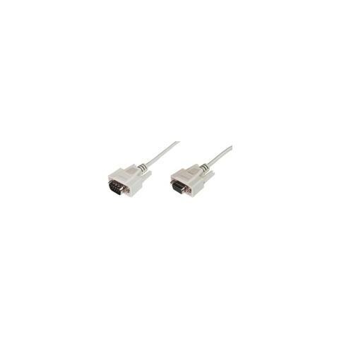 Cavo Prolunga Seriale Rs232 9 Poli Maschio / Femmina Poli Per Modem- Mouse Pin-To-Pin (Modem Cable) Mt3 Custodie Pressofuse (Ak 178 3M) - Foto 1