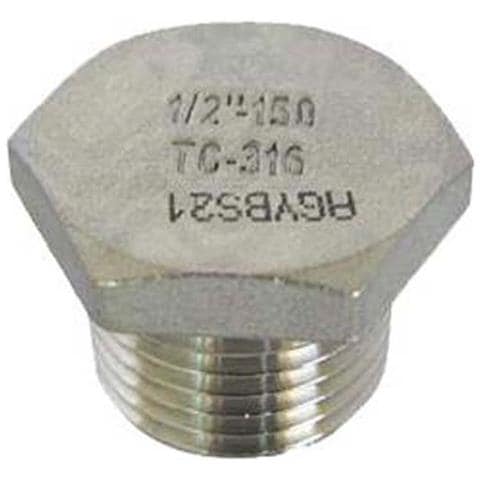 "TAPPO MASCHIO ACCIAIO INOX 1""" - Foto 1