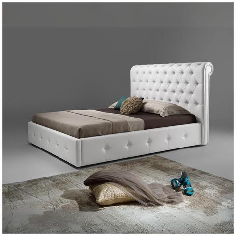 Letto Una Piazza E Mezza Peninsula Bianco Con Contenitore - Foto 4