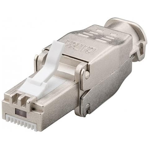 ver Techly Plug Rj45 Cat. 6a Schermato Stp Tooless Con Fermacavo - Foto 1