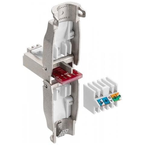 ver Techly Plug Rj45 Cat. 6a Schermato Stp Tooless Con Fermacavo - Foto 2