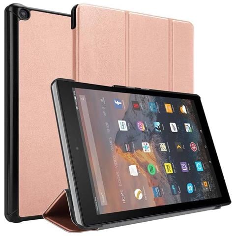 Custodia Per Tablet Compatibile Con Kindlefire Hd 10 2017 (7. Gen.) In Oro Rosa Pastello - Coperchio Protettiva Ultra Sottile Con Funzione Auto Wake Up E Stand - Foto 11