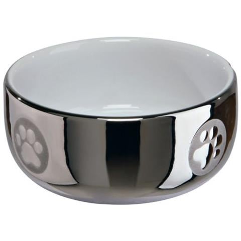 Cat Alimentatori, Ceramica, 0.3l / Ø11cm, Silver-bianco - Foto 1