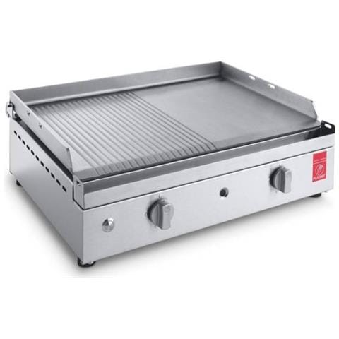 Plancha Chef 55.lr Piastra Inox Liscia/rigata 0201137 - Foto 1