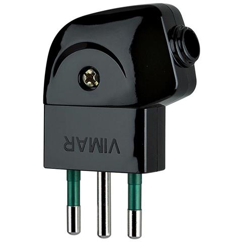 00211 - Spine E Prese Spina 2p+t 10a S11 90° Nero - Foto 1