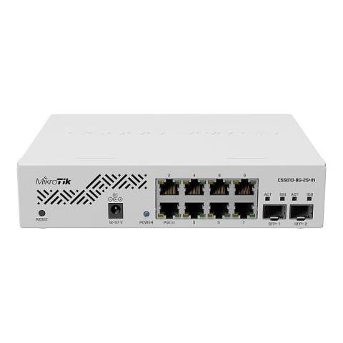 Cloud Smart Switch Css610-8g-2s+in - Switch - Smart - 8 X 10/100/1000 + 2 X 10 Gigabit Sfp+ - Desktop, An Rack Montierbar - Passives Poe - Gleichstrom (css610-8g-2s+in) - Foto 2