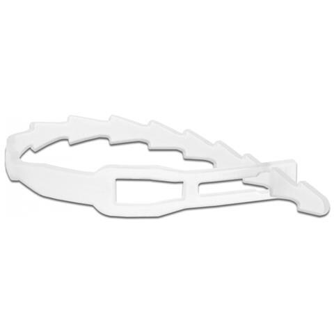 Fascette a forma di fulmine con occhiello di fissaggio L 115 x P 4,5 mm riutilizzabili 20 pezzi - Foto 1