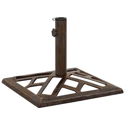 Base Per Ombrellone Bronzo 44x44x31 Cm In Ghisa - Foto 1