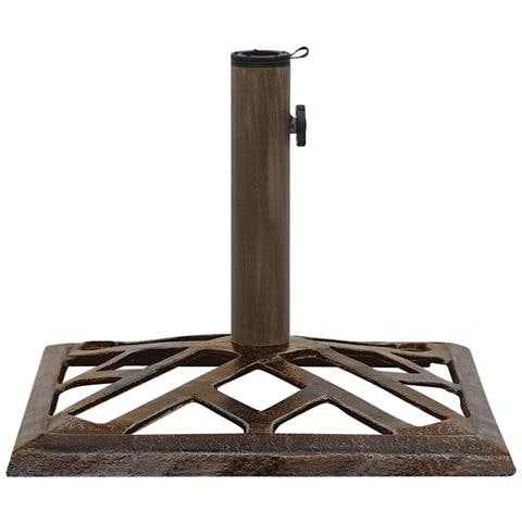 Base Per Ombrellone Bronzo 44x44x31 Cm In Ghisa - Foto 2