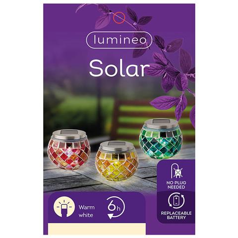 Lampada Ad Energia Solare Lumineo 894596 Mosaico 9 Cm - Foto 1