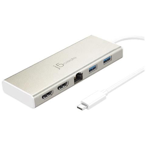 JCD381-N Mini dock-Ethernet Dual HDMI USB Type-C™ / HUB USB 3.1 / PD2.0 - Foto 1