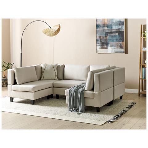 5 Posti Unstad Tessuto Beige Chiaro - Foto 1