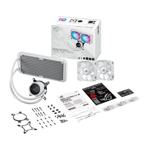 Raffreddatore a Liquido per CPU ROG Strix LC III 240 ARGB WHT aAll-In-One con Waterblock Ruotabile a 360° - Foto 8
