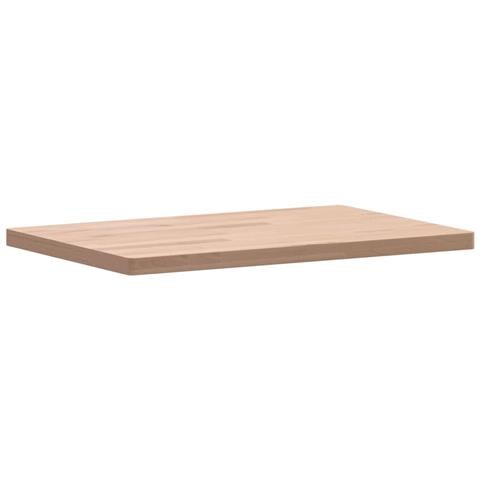 Piano Tavolo 60x40x2,5cm Rettangolare Legno Massello Di Faggio - Foto 3