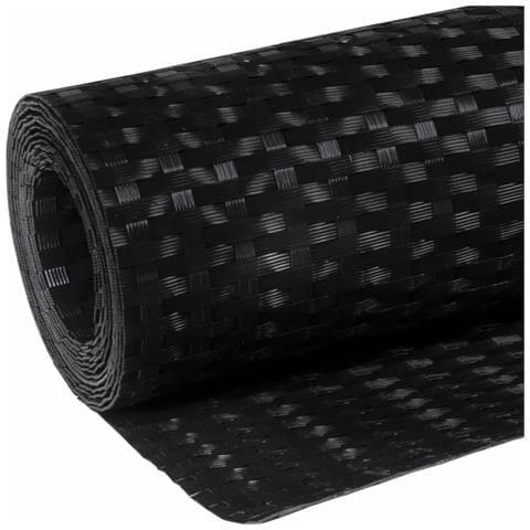 Paravento Da Balcone Nero 500x100 Cm In Polyrattan - Foto 7