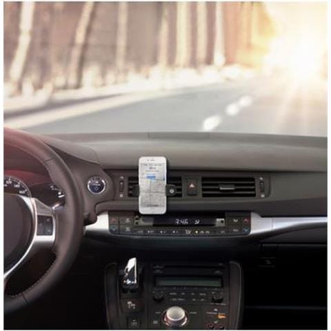 Supporto Auto Per Smartphone Regolabile Fissaggio Ventilazione, Nero - Foto 4