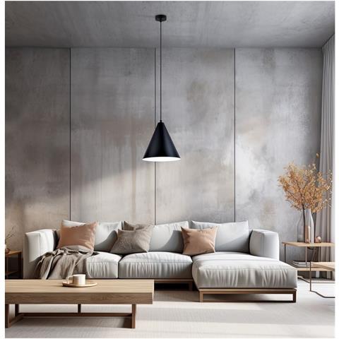 Lampada A Sospensione Spirit - Nero - Acciaio Verniciato A Polvere - 100x32x30 Cm - Foto 4