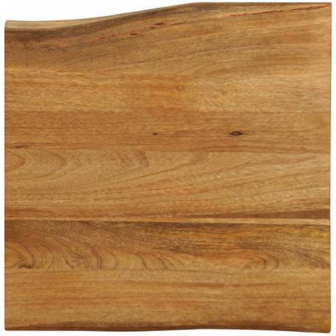 Piano Per Tavolo 60x60x3,8cm Bordi Vivi In Legno Massello Mango - Foto 1