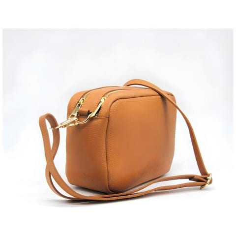 Borsa A Tracolla Roma - Marrone - Pelle Di Vitello Dollaro - 24x9x15 Cm - Foto 1