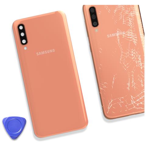Vetro Posteriore Galaxy A50 Originale Service Pack, Corallo - Foto 4