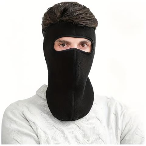 Maschera Passamontagna Con Maschera Calda Invernale Black - Foto 3