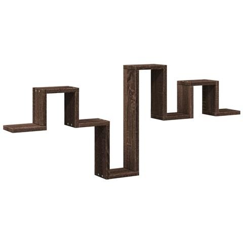 Mensola A Muro Rovere Marrone 104,5x10x43 Cm Legno Multistrato - Foto 1