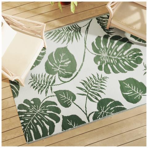 Tappeto Da Esterno Verde 140x200 Cm In Pp - Foto 1