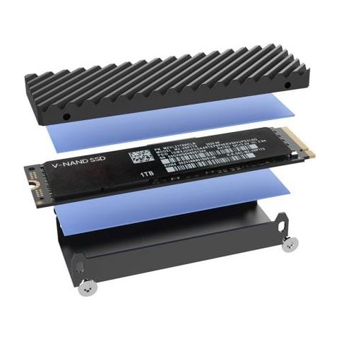 43394 contenitore di unità di archiviazione Box esterno SSD Grigio M. 2 - Foto 4