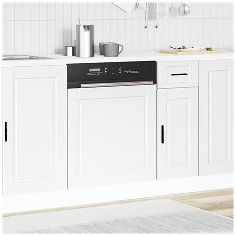 Pannello Lavastoviglie Porto Bianco 60x1,5x67 Cm In Truciolato - Foto 3