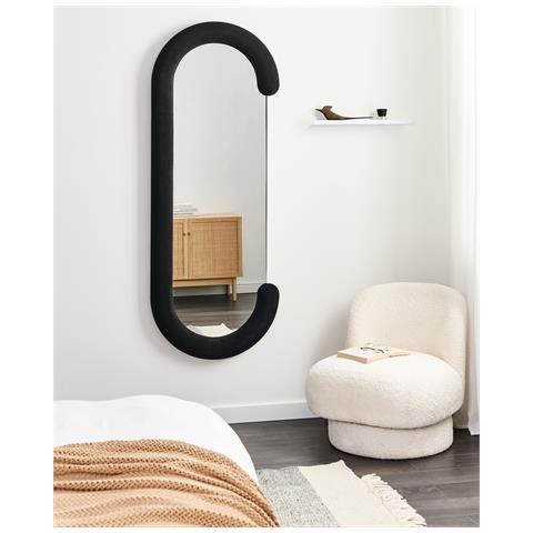 Specchio Loches 54 Cm 158 Cm Velluto Nero - Foto 1