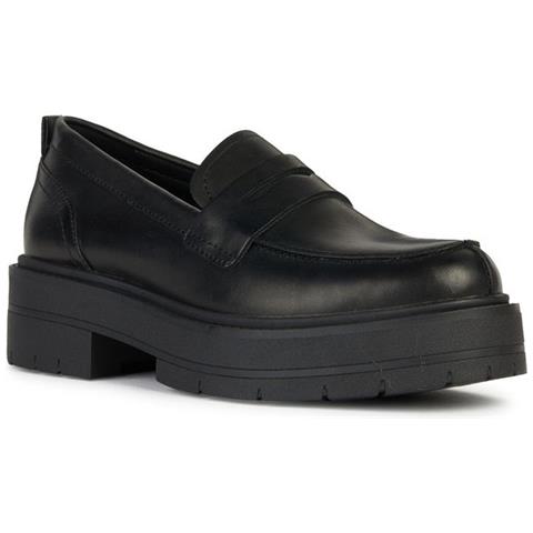 Spherica Ec7 Loafer Mocassino Pelle Di Mucca Scarpe Donna Nero Eu 39, D36vdi 00043 C9999 - Foto 1