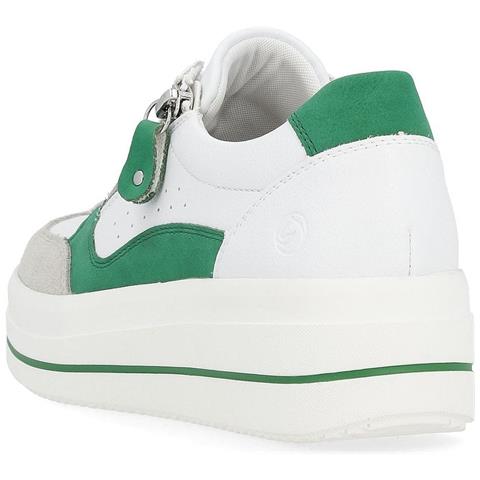 Leisure Trainers White Sneakers Pelle Scarpe Donna Bianco Eu 40, D1c00-80 - Foto 3