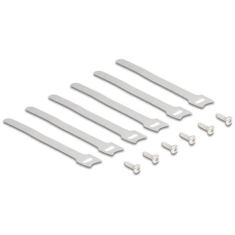 Portacavi per montaggio sotto il tavolo nero set da 2 pezzi - Foto 2