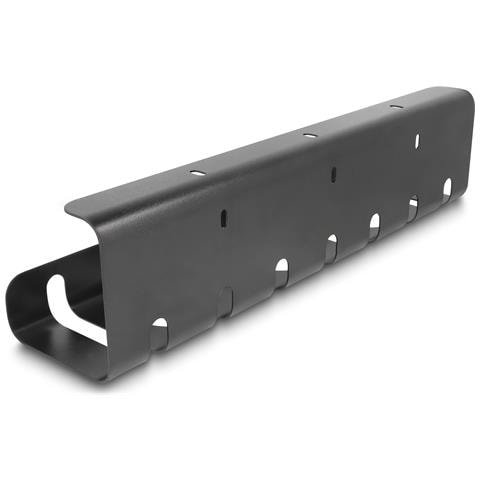 Portacavi per montaggio sotto il tavolo nero set da 2 pezzi - Foto 4