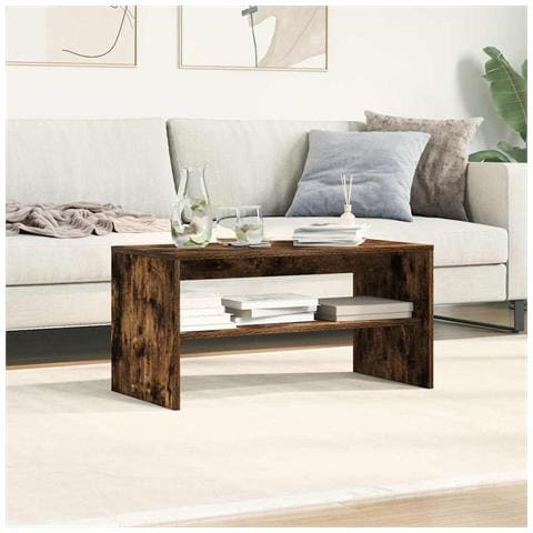 Mobile Porta Tv Rovere Fumo 80x40x40 Cm In Legno Multistrato - Foto 3