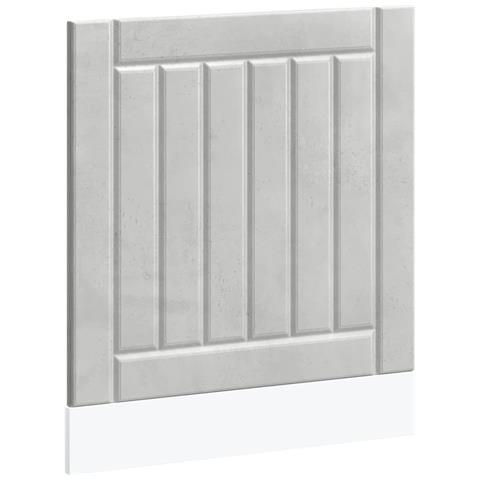 Pannello Lavastoviglie Lucca Grigio Cemento Legno Multistrato - Foto 2