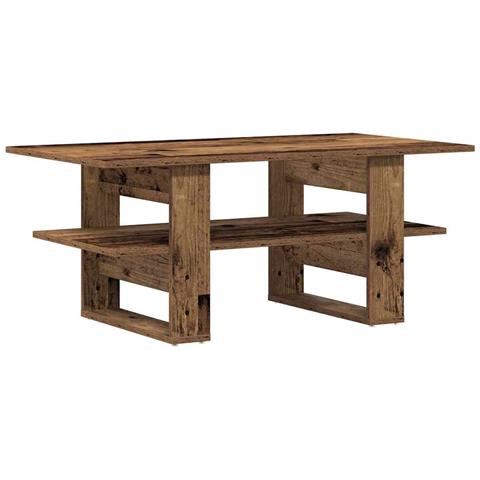 Tavolino Da Salotto Legno Antico 102x55x42 Cm Legno Multistrato - Foto 2